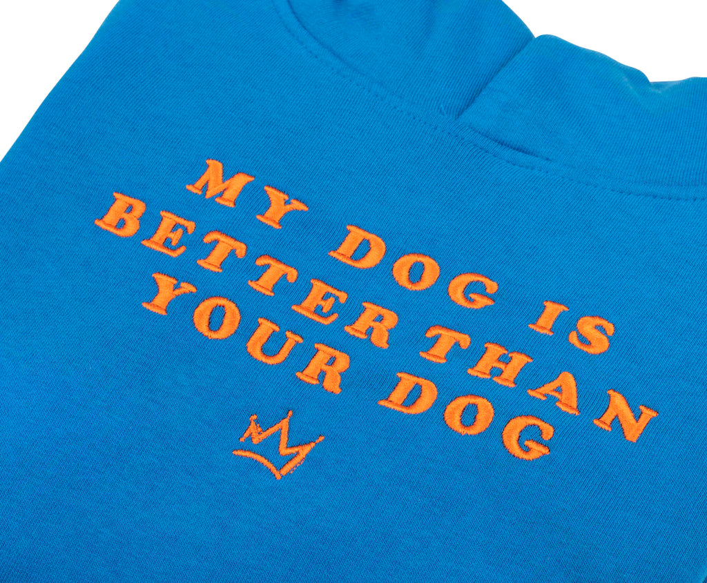 My Dog Is Better Than Your Dog - Kids Royal Blue Hoodie